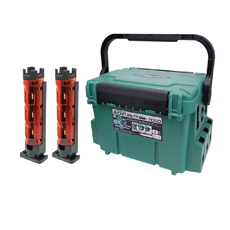 メイホウ（MEIHO） バケットマウス BM-7000 グリーン 釣り + ロッド