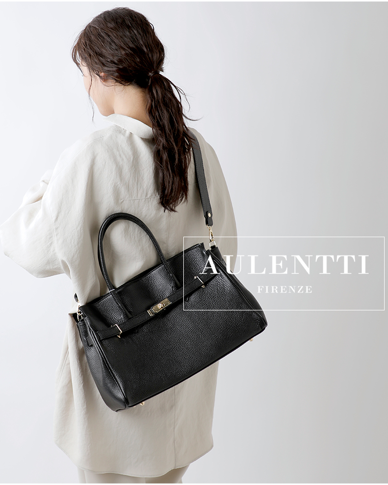 AULENTTI（オウレンティ） レザー 2way ショルダー バッグ fb-05600-do