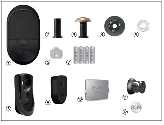 Brinno(ブリンノ)ドアスコープ カメラ 動体検知機能 振動センサー搭載