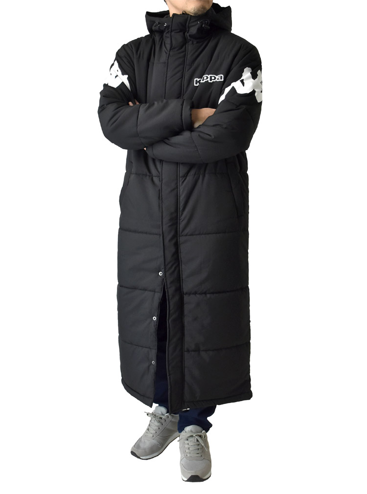 Kappa（カッパ） メンズ ベンチコート 屋外観戦 部活 冬 防寒 中綿