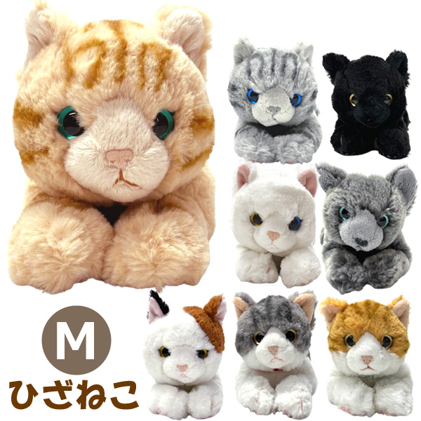 サンレモン ひざねこ M ミケ/オッドアイWH/GY/BR/BK/サバシロ/チャシロ