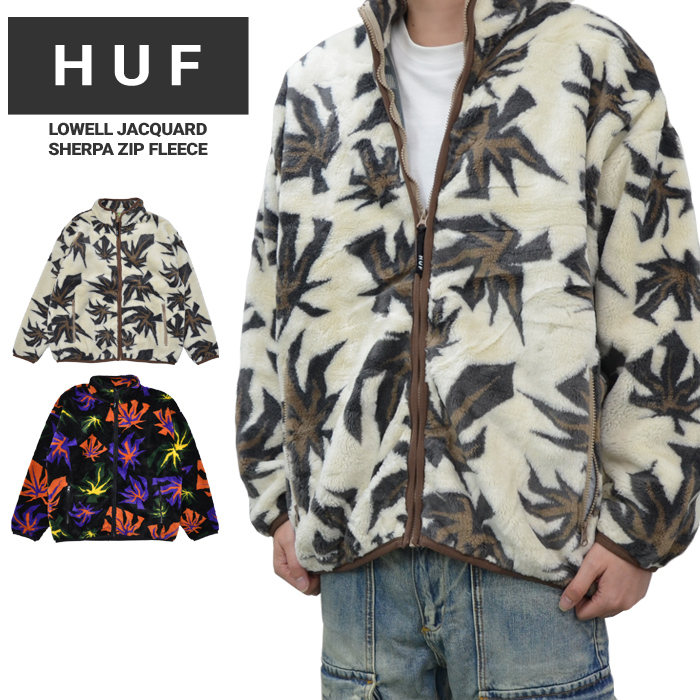 HUF（ハフ） ジャケット LOWELL JACQUARD SHERPA ZIP FLEECE JACKET