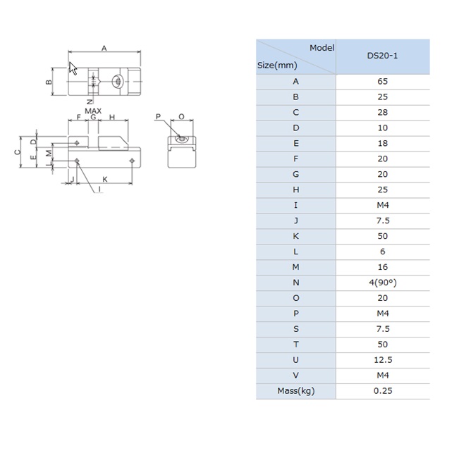直送品】 日本オートマチックマシン(JAM) 精密ステンレスバイス DS20-1