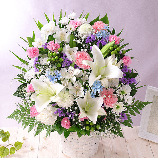 BunBunBee 最短翌日届け 14時まで 花 お供え 旬のおまかせアレンジL