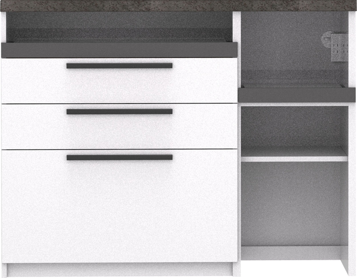 パモウナ 食器棚 幅120cm 奥行50cm 高さ94cm SY 下台販売 完成品