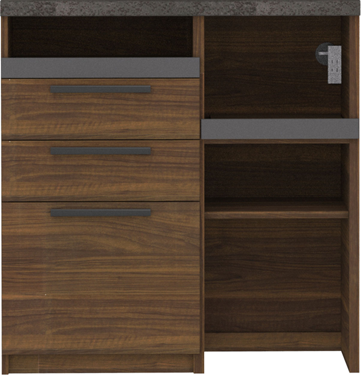 パモウナ 食器棚 スリム 幅90cm 奥行50cm 高さ94cm SY 下台販売 完成品