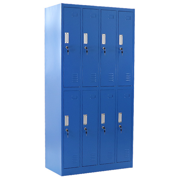 ロッカー おしゃれ スチールロッカー 8人用 選べるカラー 鍵付き