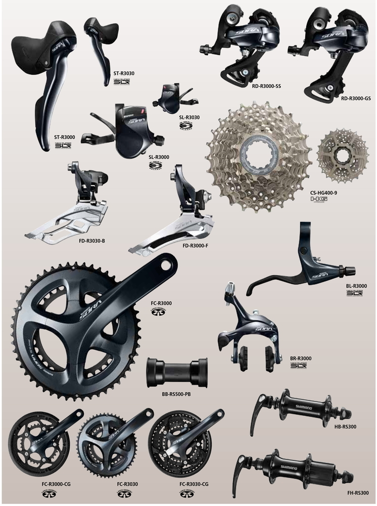 シマノ（SHIMANO） リアディレイラー RD-R3000-GS 9S GS対応CS ロー側