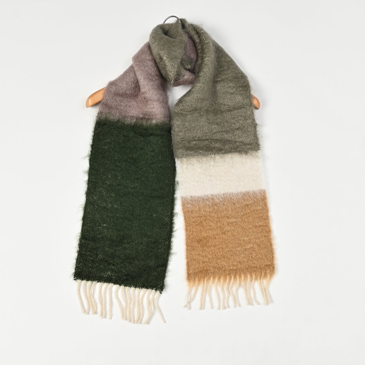 ロエベ スカーフ loewe ウールモヘア ストライプ マフラー : BELLA