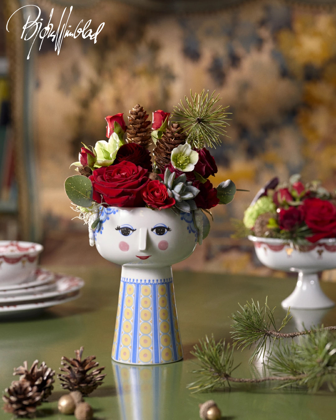 花瓶 フラワーベース 陶器 ビヨン・ヴィンブラッド Bjorn Wiinblad EVA