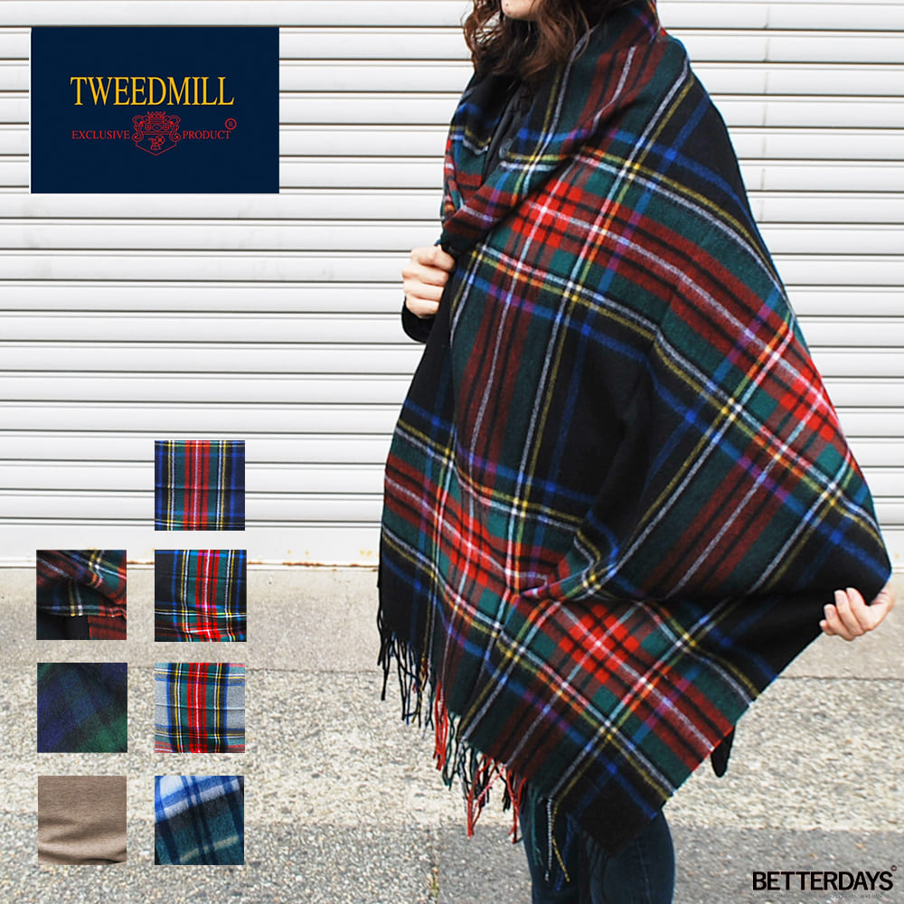 TWEED MILL（ツイードミル） ストール ユニセックス マフラー チェック