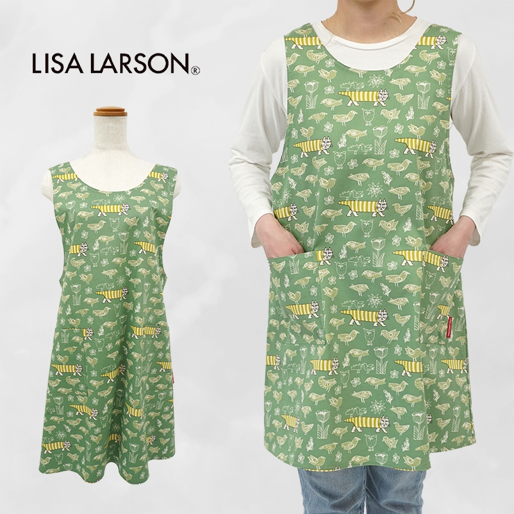 Lisa Larson（リサラーソン） エプロン ブランド かぶるだけ クロス
