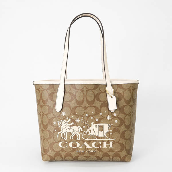 COACH ボディバッグ ブラウン・ホワイト 楽天市場】コーチ バッグ