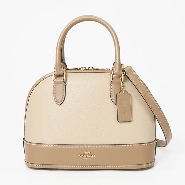 COACH（コーチ） ショルダーバッグ ドーム型 カラーブロック 2way ミニ