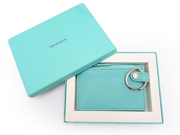 TIFFANY&Co.（ティファニー） 超美品 レザー キーリング付 コイン