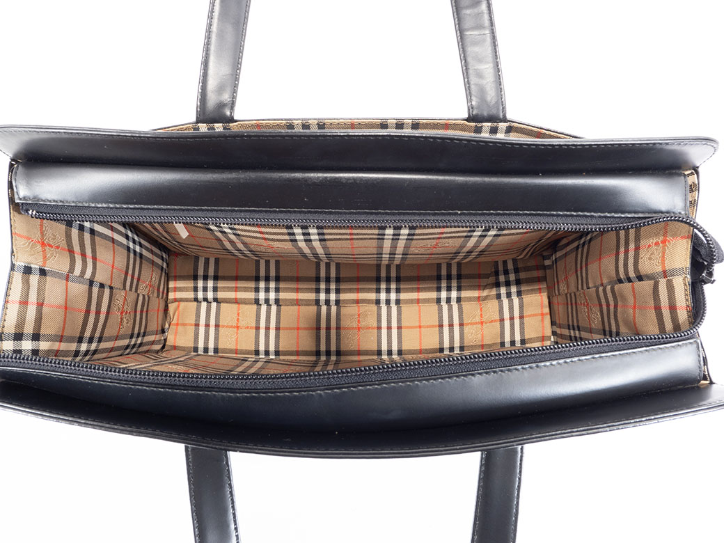 BURBERRY（バーバリー） ハンドバッグ ビジネスバッグ レザー ブラック