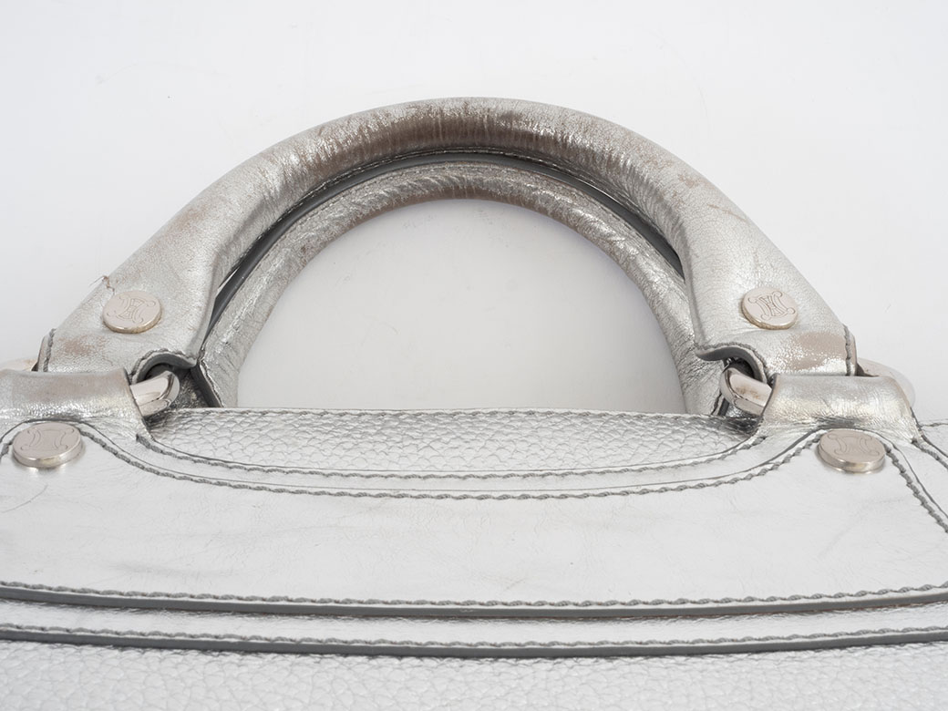 CELINE（セリーヌ） ブギー ハンドバッグ WC-BB-0038 レザー シルバー