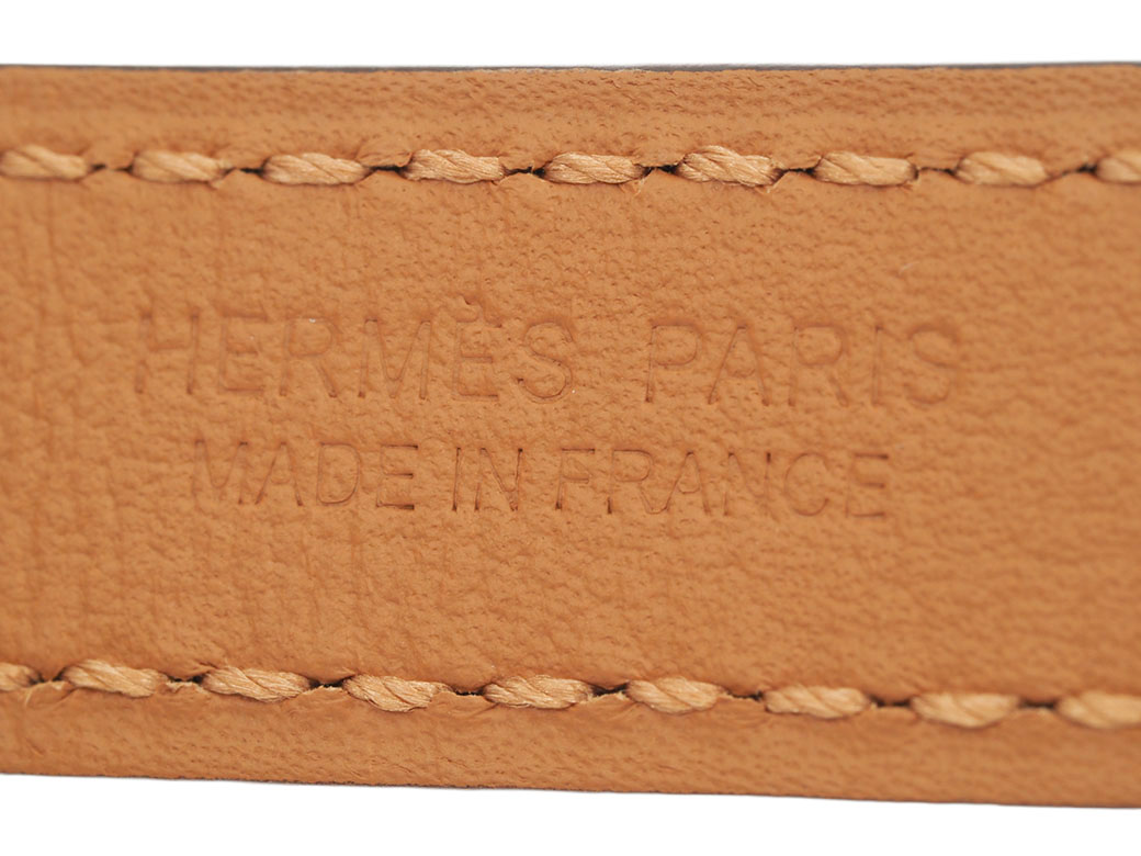 HERMES（エルメス） ポップH ギヨシエ 15 ベルト ブラックxゴールド