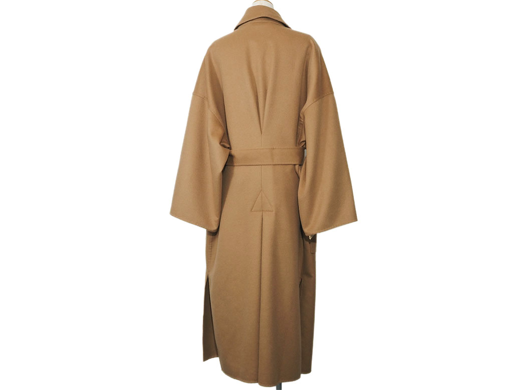 ロエベ ウール カシミヤ ラップコート アウター キャメル S2281141PA