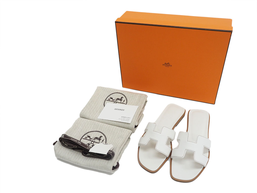 HERMES（エルメス） オラン ホワイト H021056Z レディース レザー