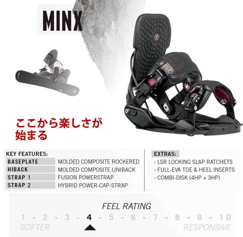 FLOW（フロー） 即出荷 17-18 FLOW/フロー MINX FUSION レディース