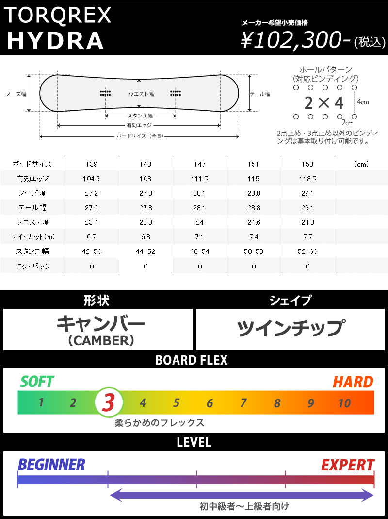 23-24 TORQREX / トルクレックス フライト ライト HYDRA ハイドラ