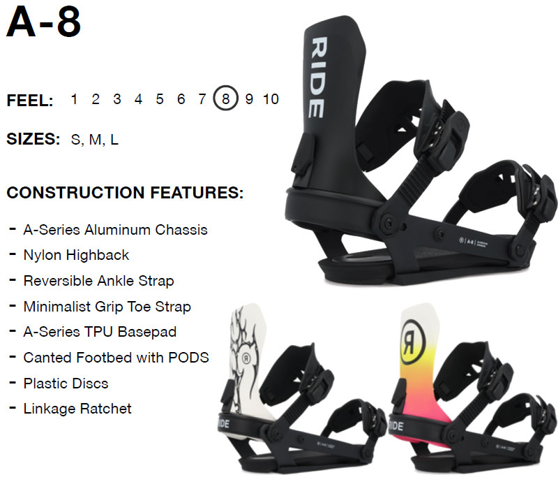 24-25 RIDE/ライド A-8 メンズ レディース ビンディング