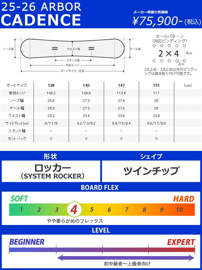 25-26 ARBOR/アーバー CADENCE ケイデンス レディース パーク