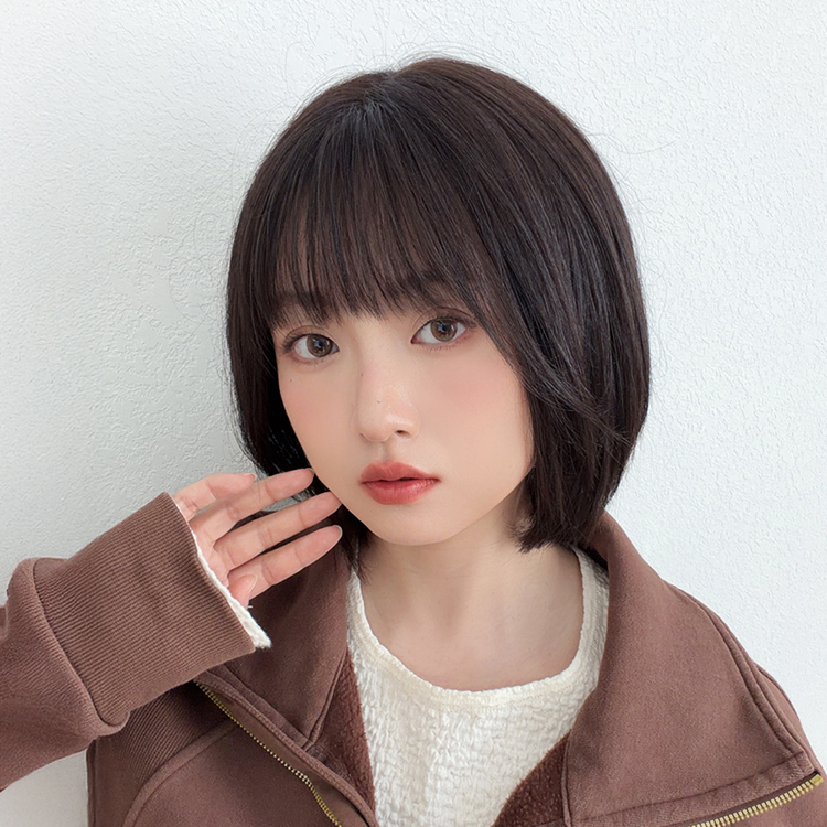 Brightlele（ブライトララ） 医療用ウィッグ ボブ ウィッグ 自然 人毛