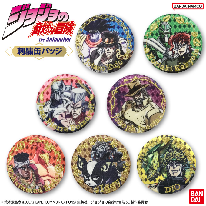 ジョジョの奇妙な冒険 コレクション缶バッジ HEROES 6種 ジョジョの