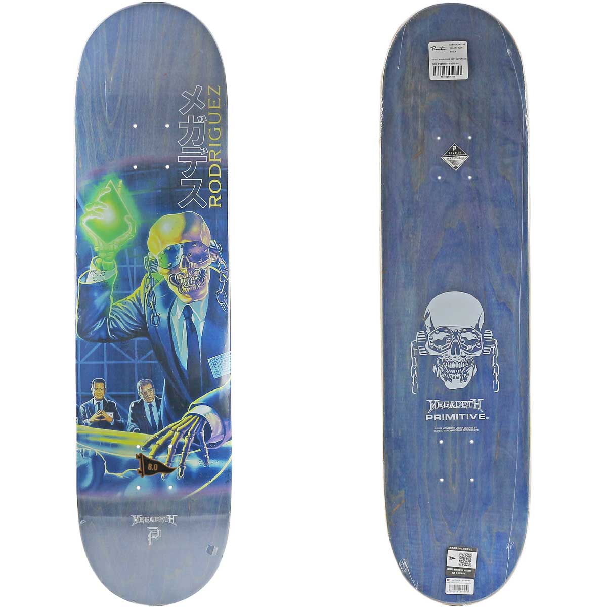 PRIMITIVE（プリミティブ） 8.0インチ スケボー デッキ Primitive