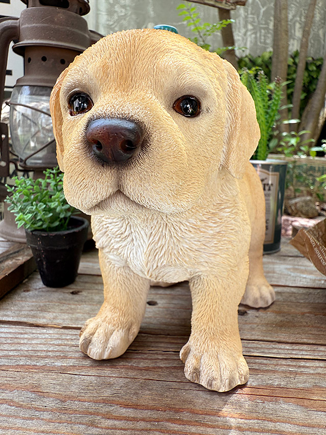 ラブラドールレトリバー レジン製スタチュー ドッグオーナメント
