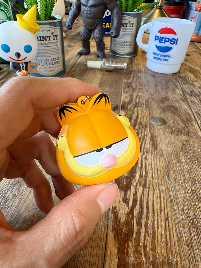 ガーフィールド スクイーズトッパー キーチェーン アンテナトッパー