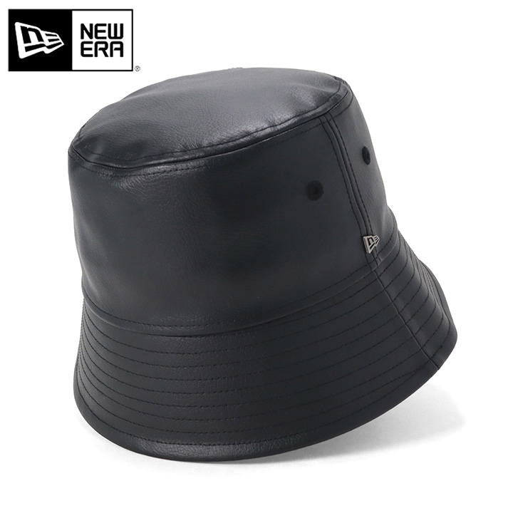 NEW ERA（ニューエラ） バケットハット メタルフラッグ ロゴ無地