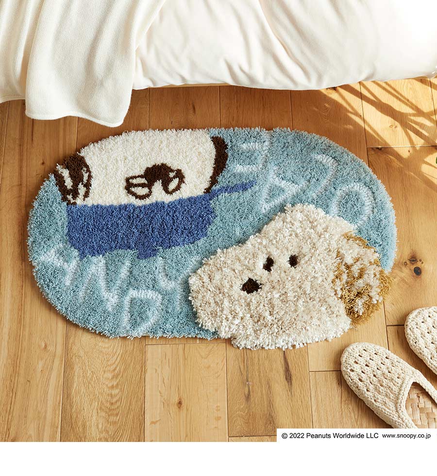 スミノエ 玄関マット アンディ＆オラフマット 45×70 cm ピーナッツ