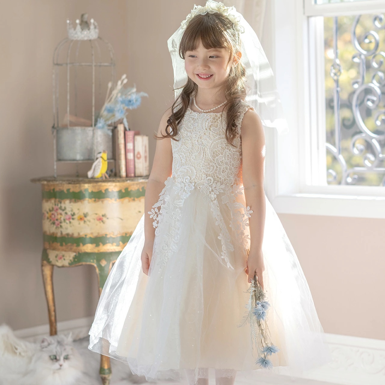 トップ 【size150】チュールドレス スパンコールドレス 発表会