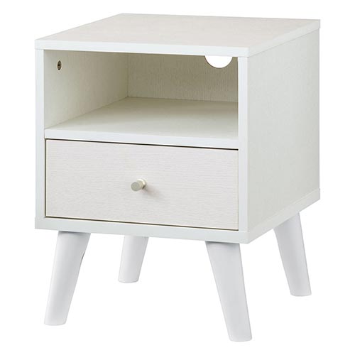 ぼん家具 【完成品設置付き】 ベッドサイドチェスト ナイトテーブル