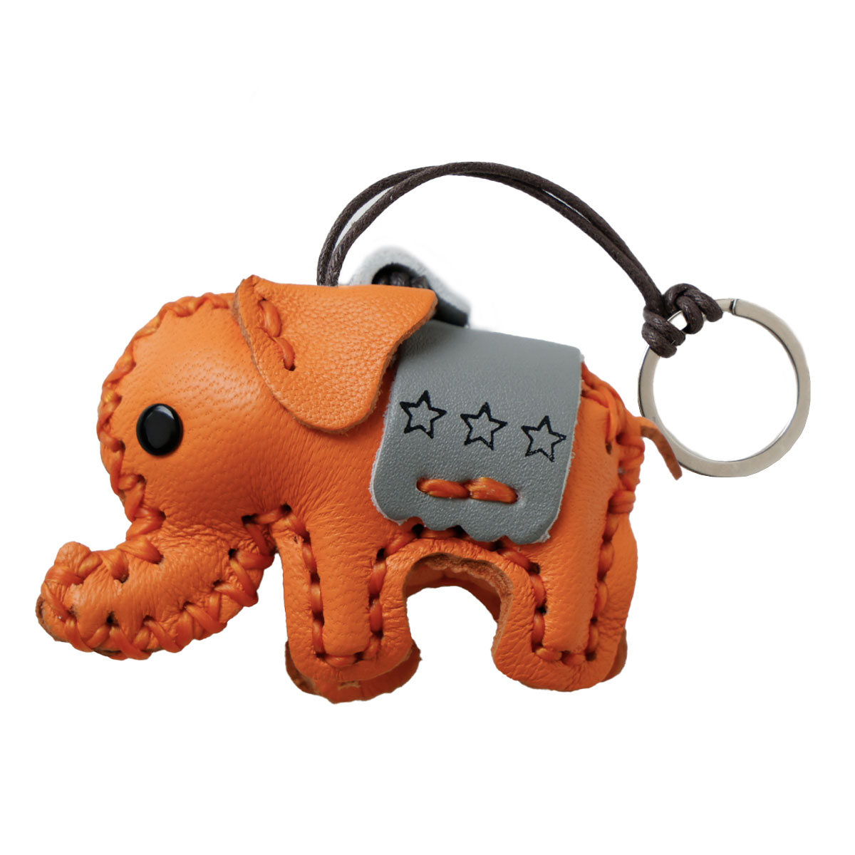 レザー キーホルダー 象 ゾウ エレファント プチギフト レディース