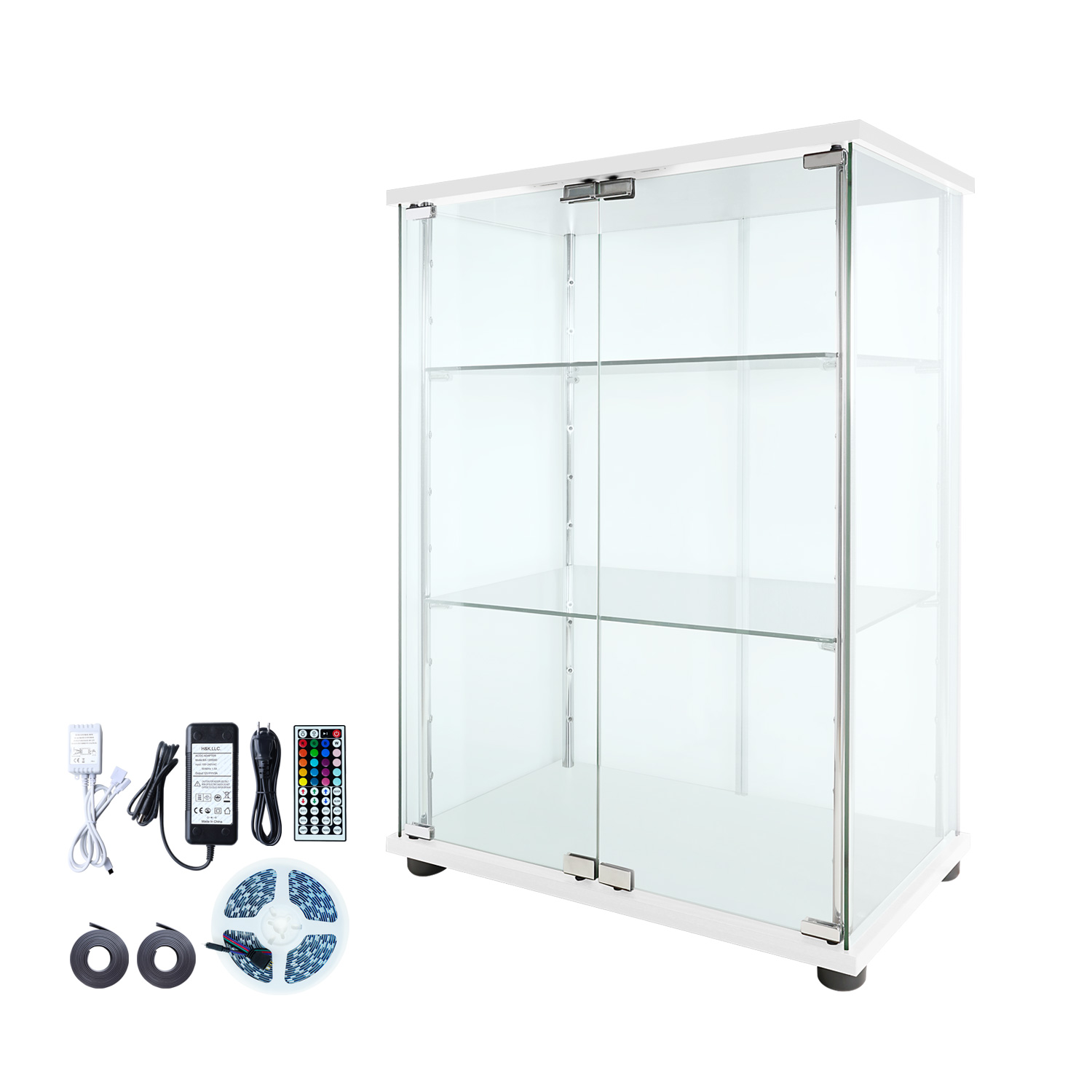 地球家具 ガラスコレクションケース MISTA ミスタ 本体 LEDユニット