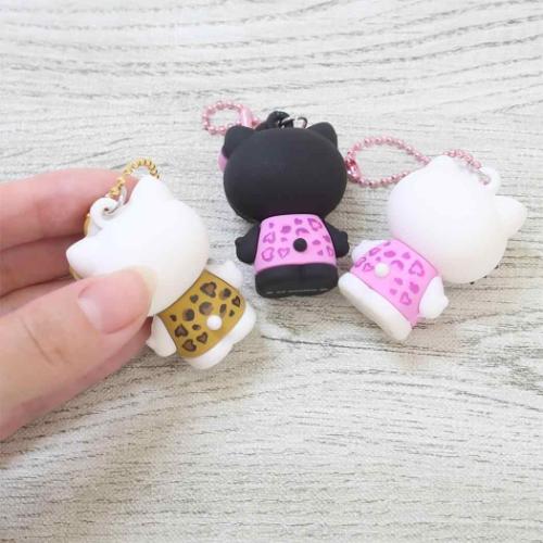 ハローキティ キーチェーン PVCマスコット ヒョウ柄シリーズ サンリオ