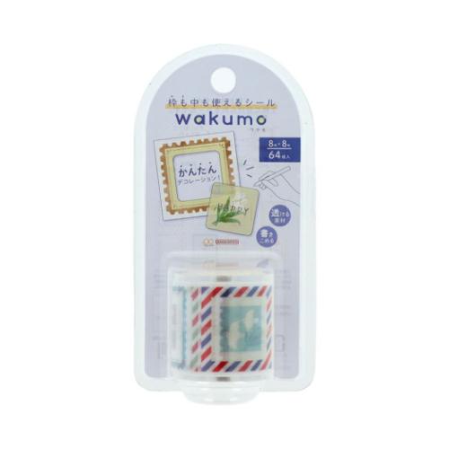 サンスター文具 ロールシール wakumo ワクモ ロールステッカー 四角