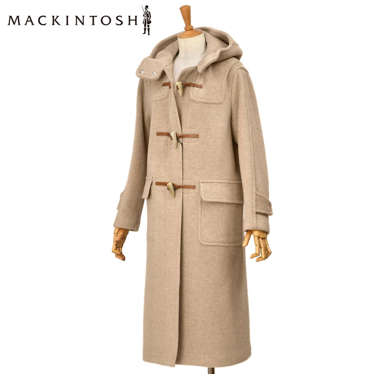 英国製 マッキントッシュ 一枚仕立て ウール カシミア ダッフルコート