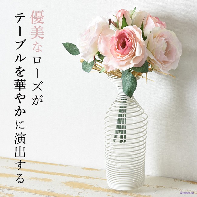 バラ ローズ ブーケ 造花 花束 赤 ピンク 白 薔薇 一輪 アート