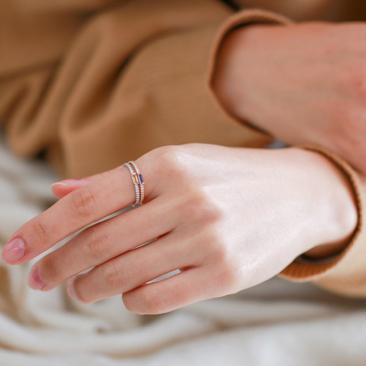 cococaru（ココカル） 指輪 レディース リング 選べるカラーストーン