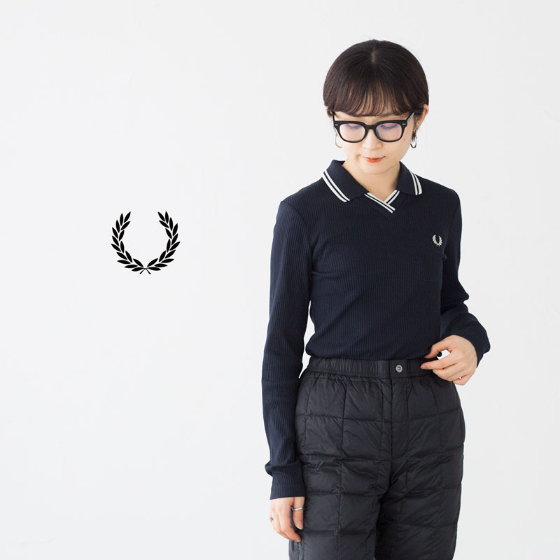 FRED PERRY（フレッドペリー） ツイン ティップド リブ ポロシャツ