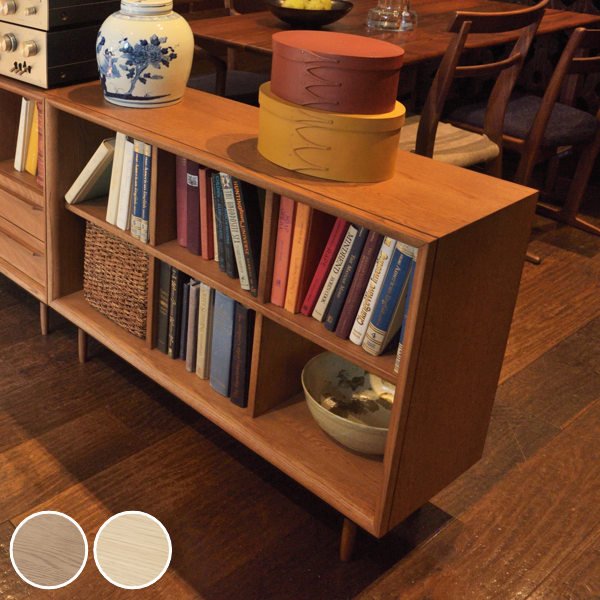 東谷 オープンシェルフ 2段 ラック 北欧風 天然木 TIMO 幅100cm