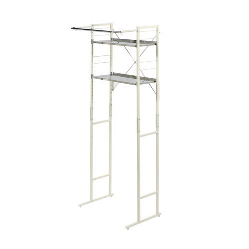 川口工器 ランドリーラック 洗濯機ラック 2段 ステンレス棚 頑丈