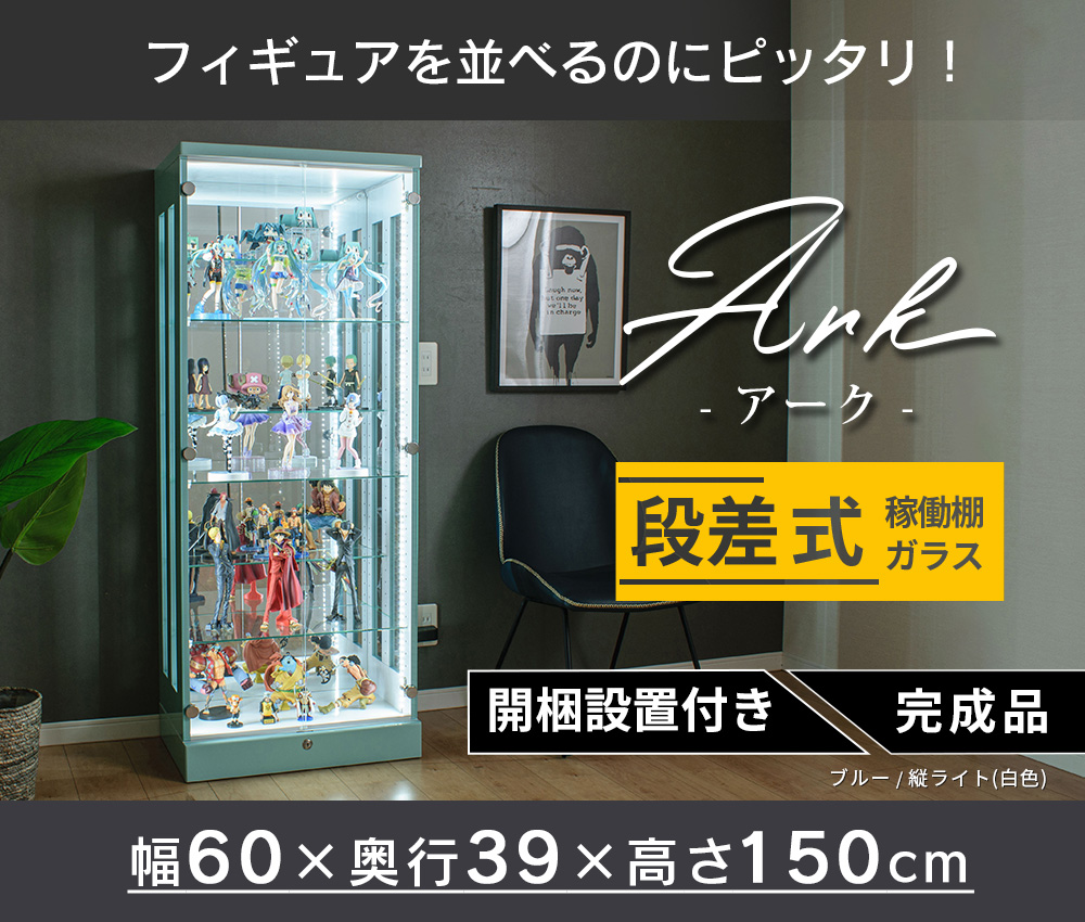 With Plan（ウィズプラン） コレクションケース 段差式 60 大型 led