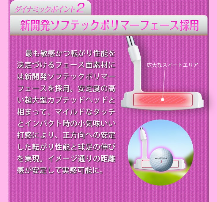 DYNAGOLF（ダイナゴルフ） ゴルフ クラブ レディース レフティ パター