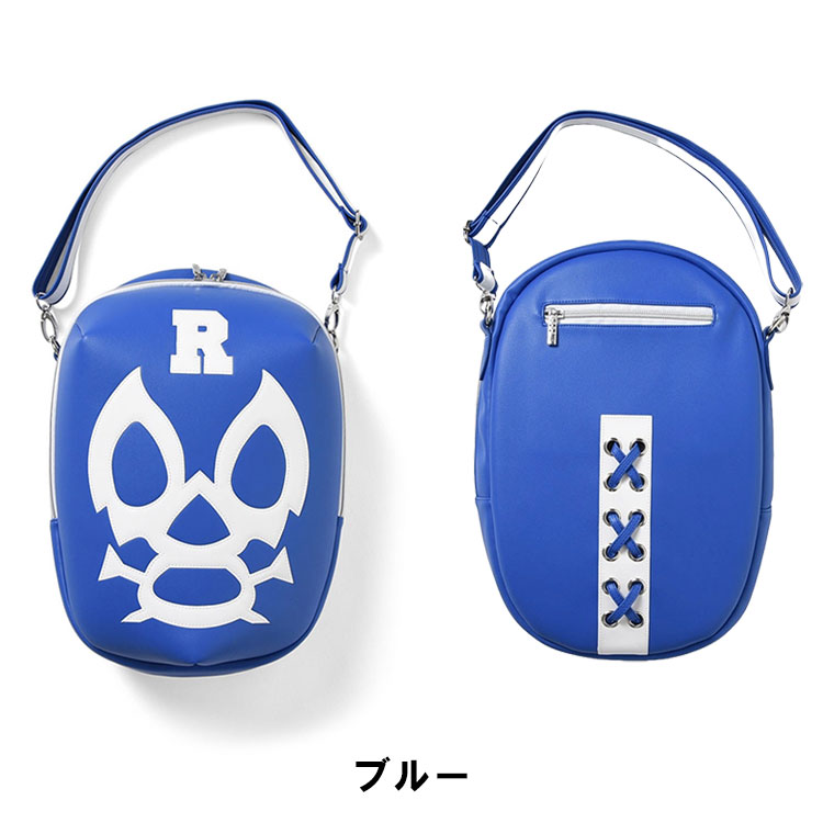 ラッセルノ RUSSELUNO シューズケース イエロー×デニム ルチャマスク